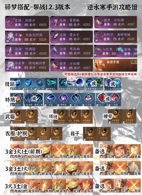 关于逆水寒手游碎梦江湖门派选择的攻略