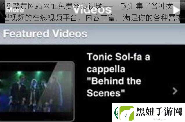 18-禁黄网站网址免费丝瓜视频——一款汇集了各种类型视频的在线视频平台-内容丰富-满足你的各种需求