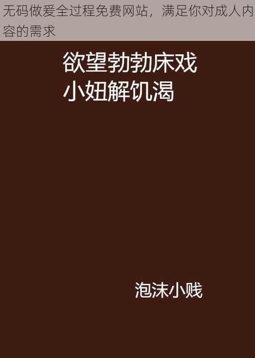 无码做爰全过程免费网站，满足你对成人内容的需求