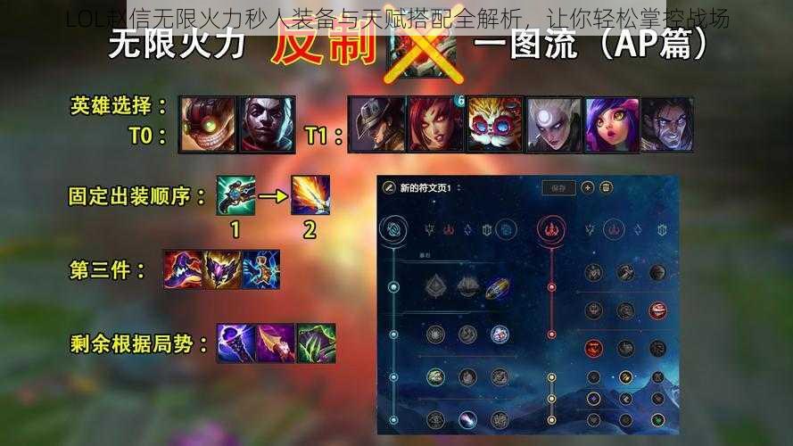 LOL赵信无限火力秒人装备与天赋搭配全解析，让你轻松掌控战场