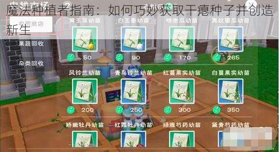 魔法种植者指南:如何巧妙获取干瘪种子并创造新生