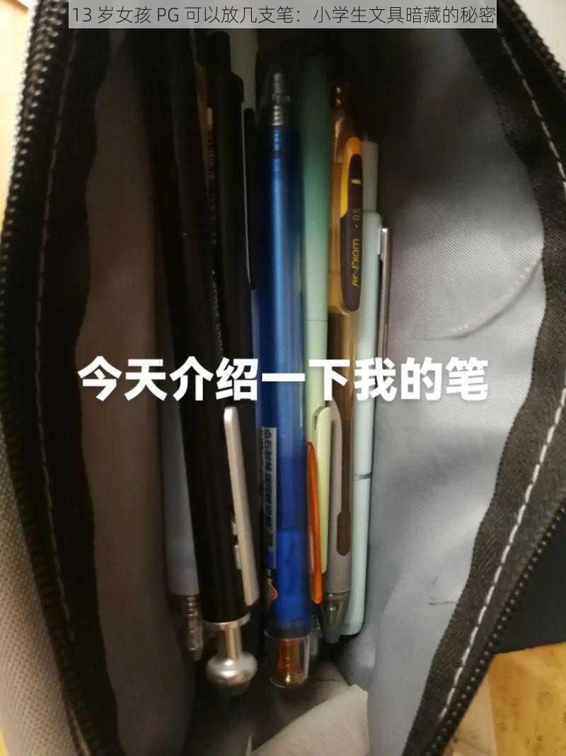 13 岁女孩 PG 可以放几支笔:小学生文具暗藏的秘密