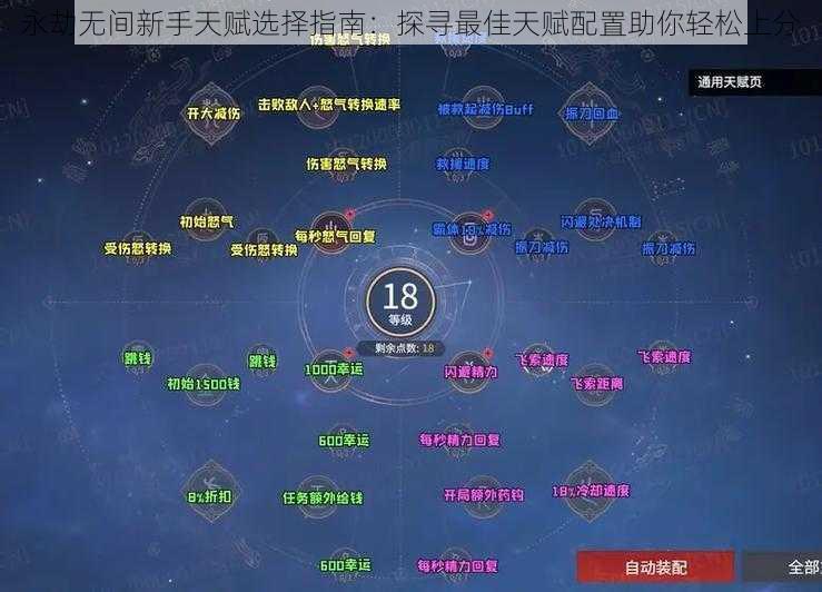永劫无间新手天赋选择指南:探寻最佳天赋配置助你轻松上分