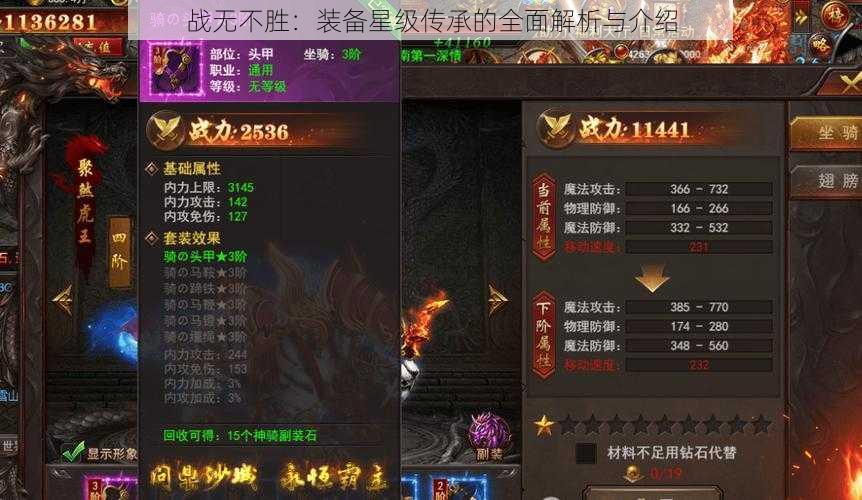 战无不胜：装备星级传承的全面解析与介绍