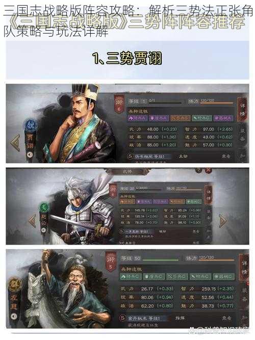 三国志战略版阵容攻略：解析三势法正张角队策略与玩法详解