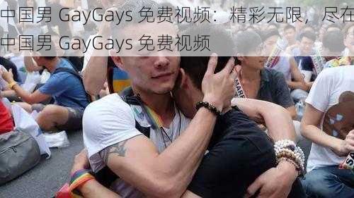中国男 GayGays 免费视频:精彩无限,尽在中国男 GayGays 免费视频