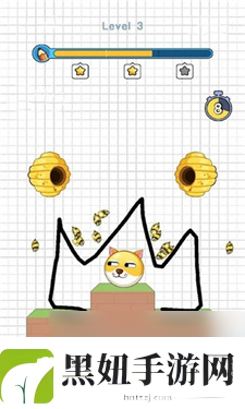 保护狗狗不被蜜蜂蛰小游戏