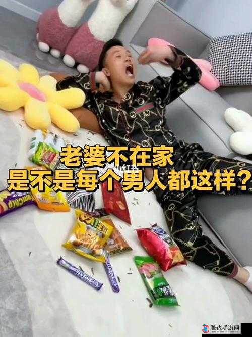 老婆不在家男人尽情玩游戏的欢乐时光