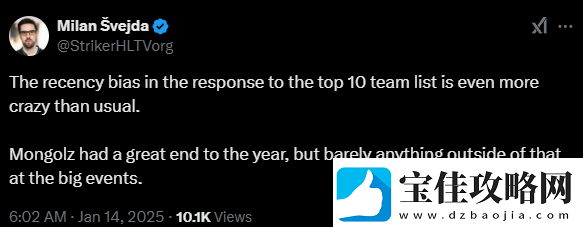 HLTV主编谈年度TOP10战队排名争议