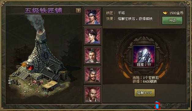 地下矿工铁匠铺,详细作用介绍