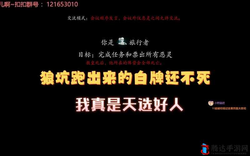 在恐惧之间这款游戏中,旅行者(也被称为平民)是好人阵营的重要一员。旅行者需要通过完成任务来推进游戏进度,并在推理过程中帮助好人阵营找出狼人。以下是一些关于旅行者如何有效游戏的详细策略和建议。