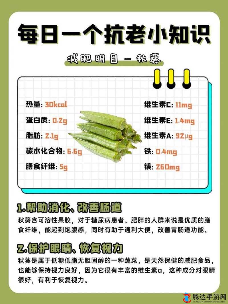 秋葵适合未满十八岁的人群食用吗
