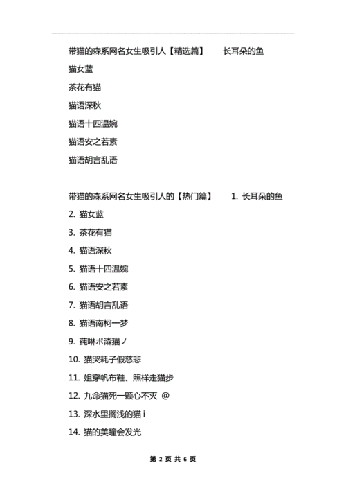 猫咪成人地域网名怎么取:如何巧妙构思独特且合适的相关网名