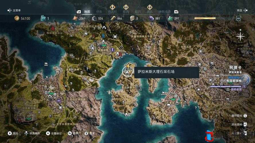 刺客信条奥德赛:奥利哈钢全收集攻略与碎片地图解析