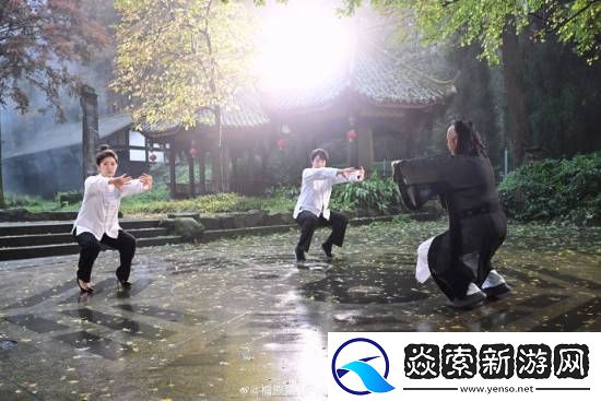 福原爱在青城山化身功夫大师