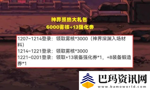 dnf神界版本福利有哪些