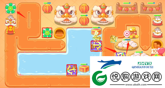 保卫萝卜4新春大集第10关怎么玩