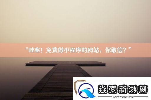 “哇塞！免费做小程序的站