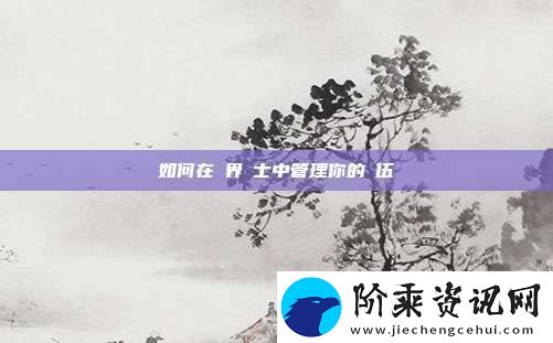 如何在異界騎士中管理你的隊伍