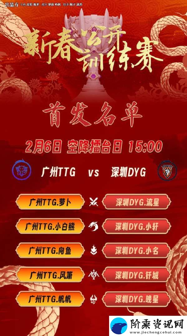 TTG训练赛首发出炉