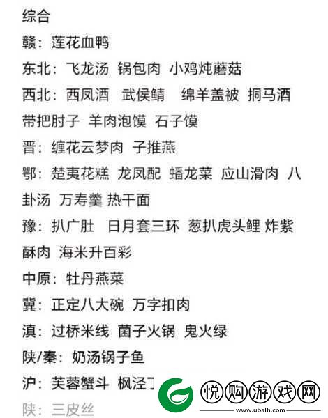 食物语体力分配策略