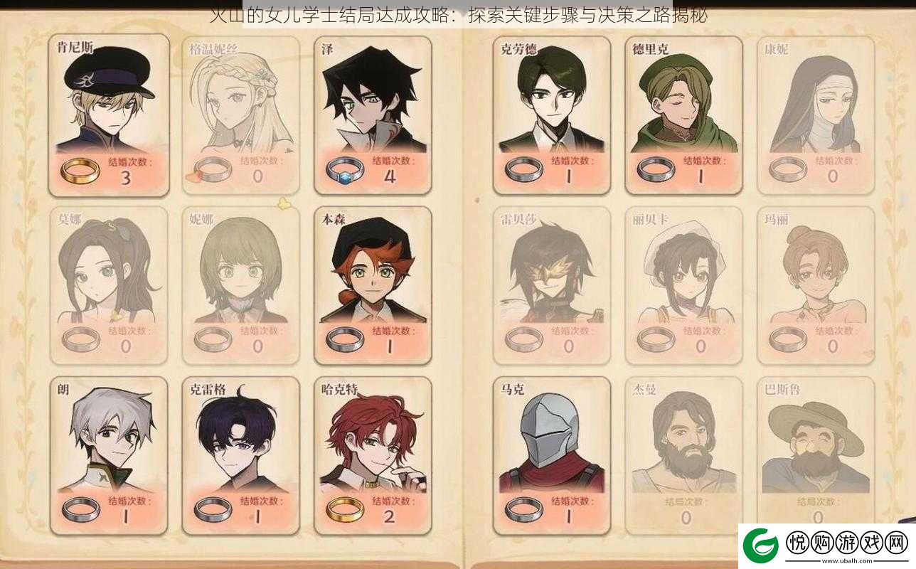 火山的女儿学士结局达成攻略