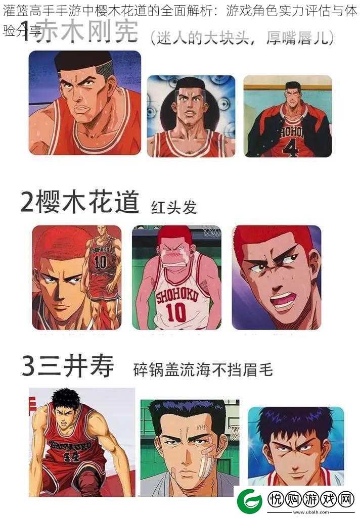 灌篮高手手游中樱木花道的全面解析