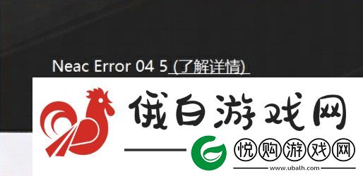 界外狂潮NeacError045怎么办