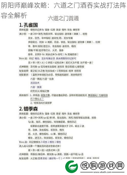 阴阳师巅峰攻略
