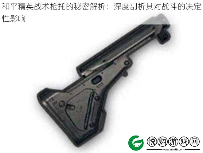 和平精英战术枪托的秘密解析