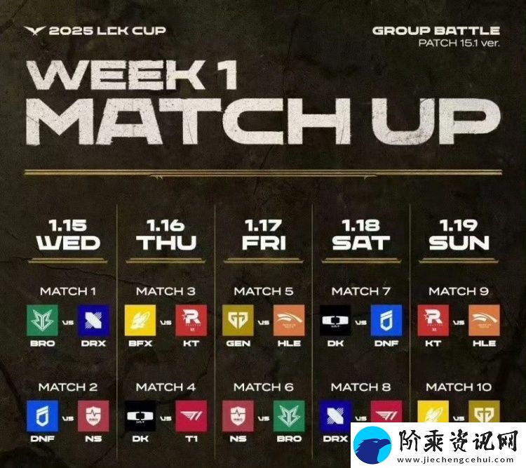 LCK15号开赛
