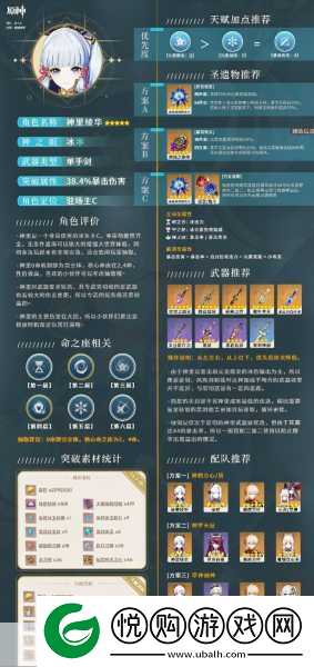 原神神里绫华圣遗物搭配全攻略