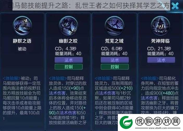 司马懿技能提升之路