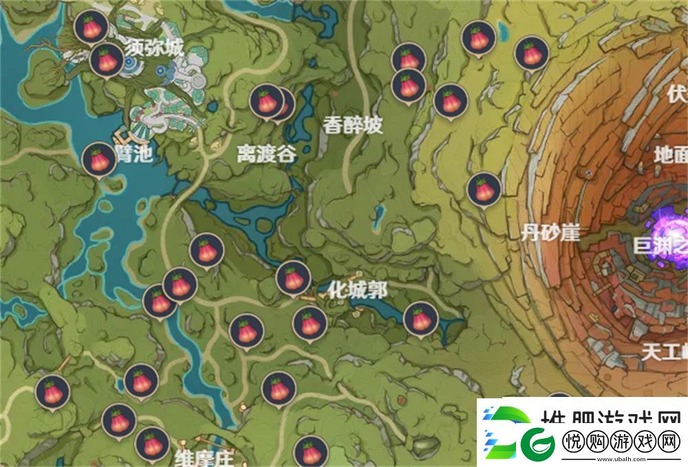 原神墩墩桃位置图文攻略