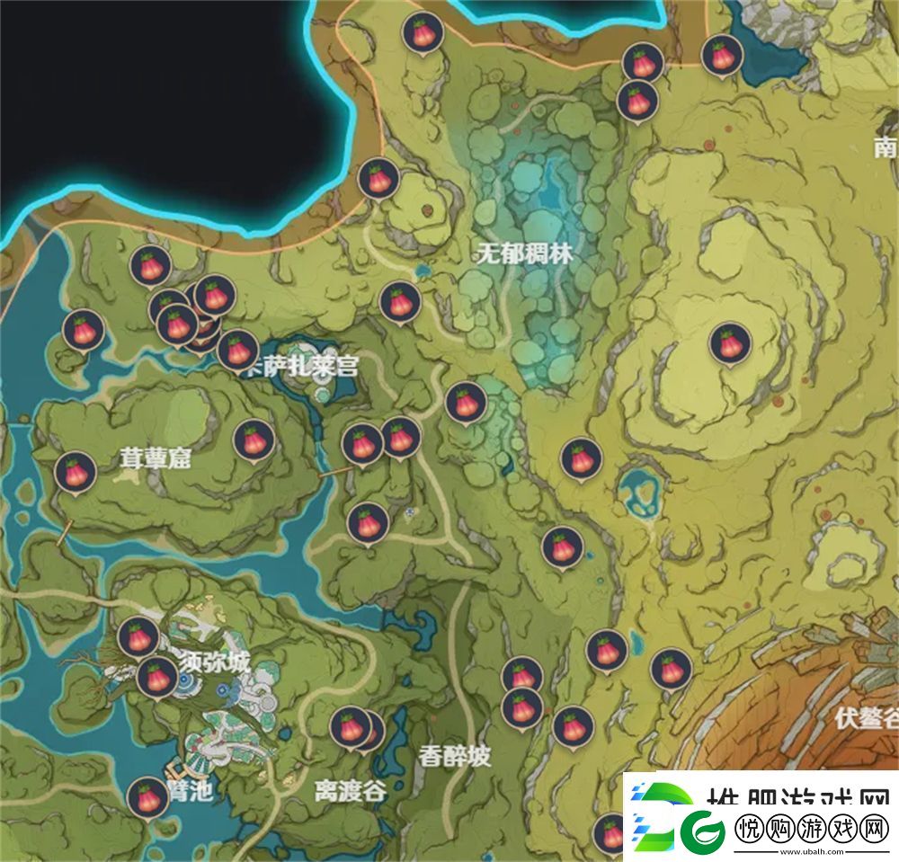 原神墩墩桃位置图文攻略