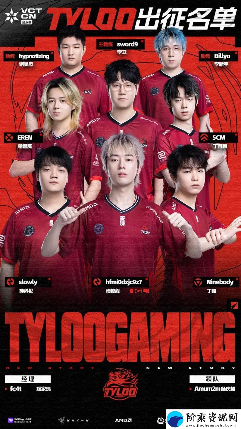 TYLOO发布启点赛大名单