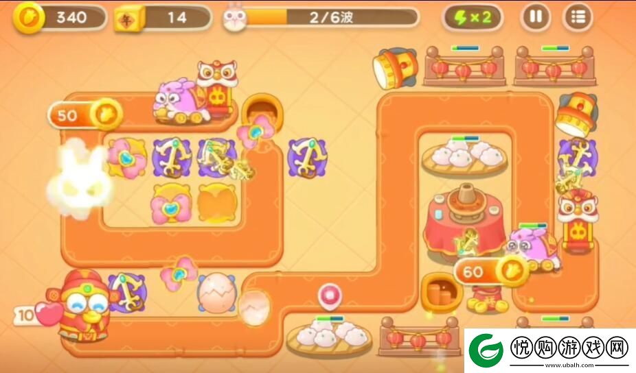 保卫萝卜4新春大集第1关通关攻略
