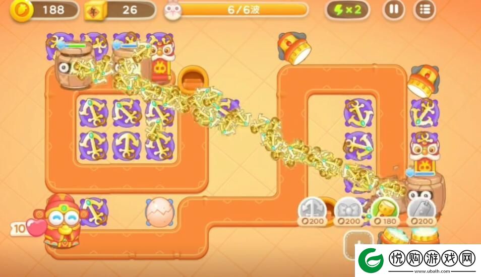 保卫萝卜4新春大集第1关通关攻略