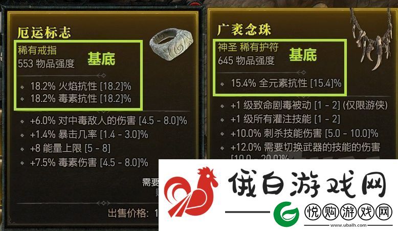 暗黑4物品强度分级攻略