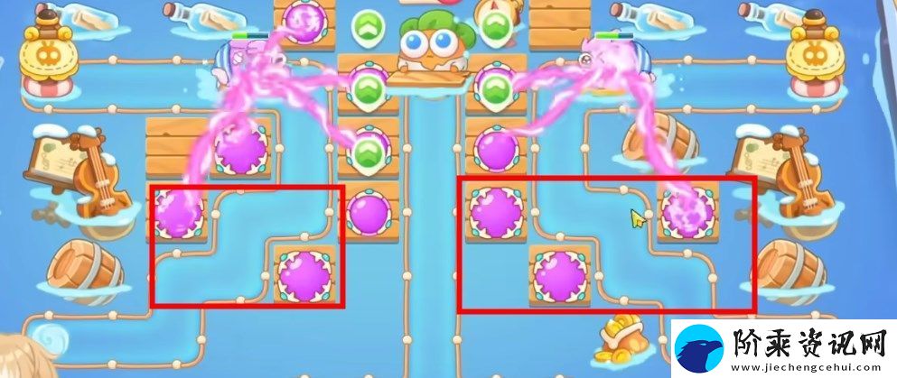 保卫萝卜4暖暖汤泉第2关满星通关攻略一览