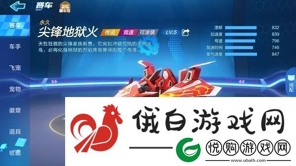 跑跑卡丁车手游尖锋地狱火属性怎么样