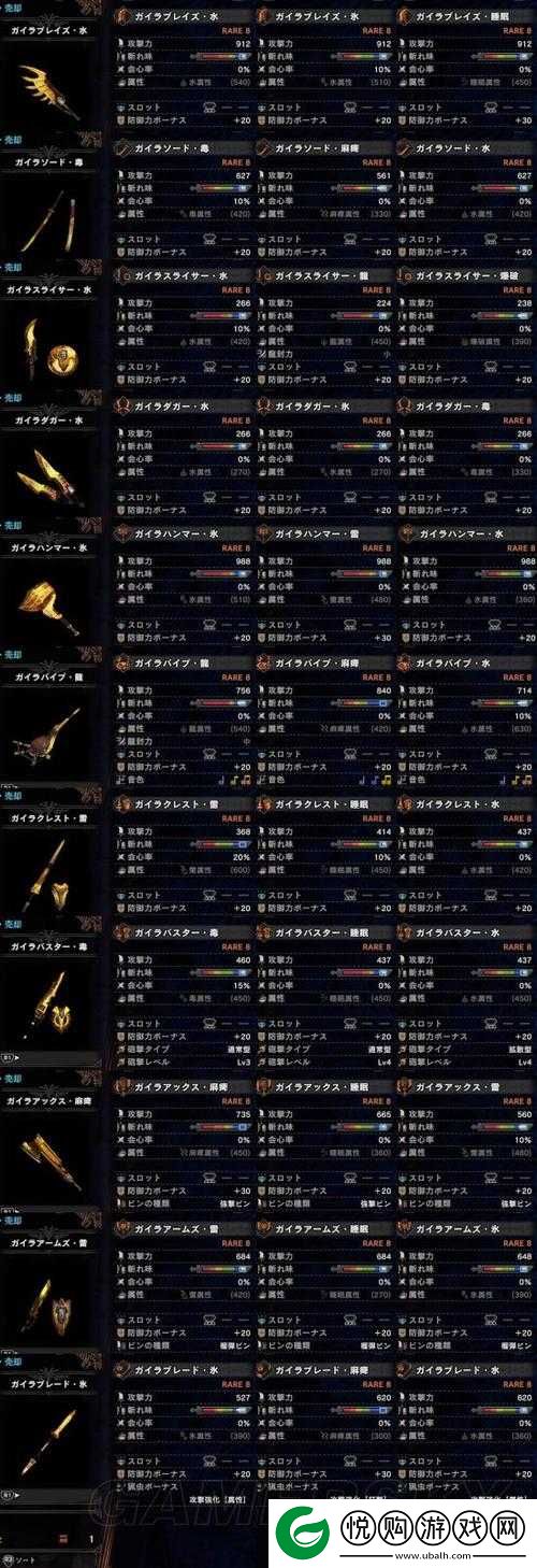 怪物猎人世界绚辉龙剑斧派生及全属性斩击斧详细解析与选择指南