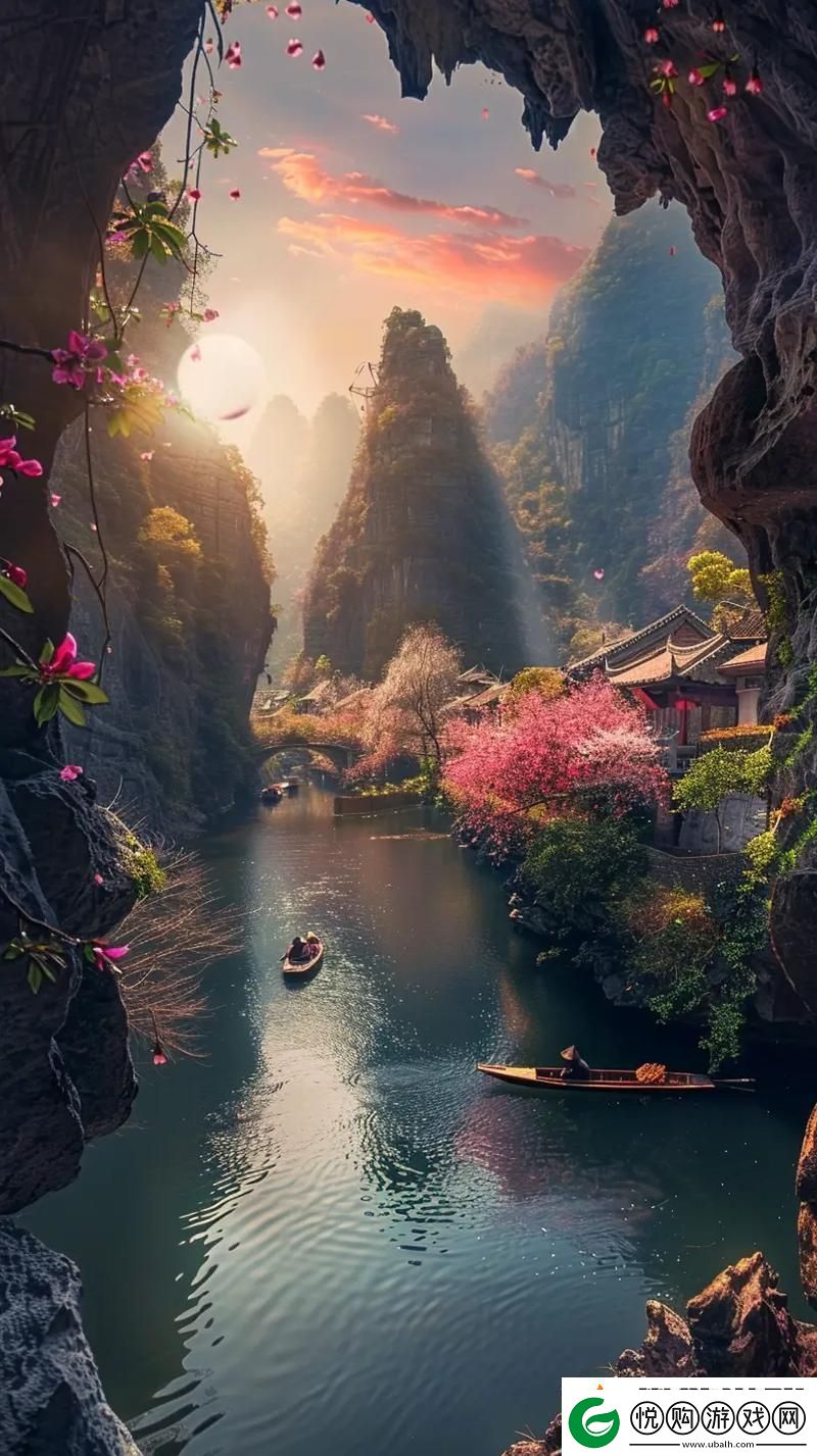 温暖回忆母亲的桃花源里流水