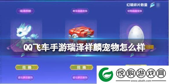QQ飞车手游瑞泽祥麟宠物怎么样