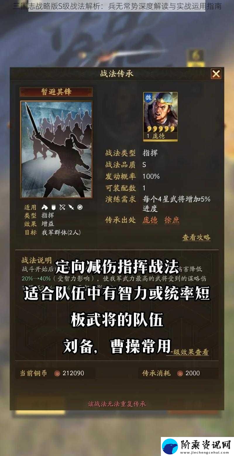 三国志战略版S级战法解析