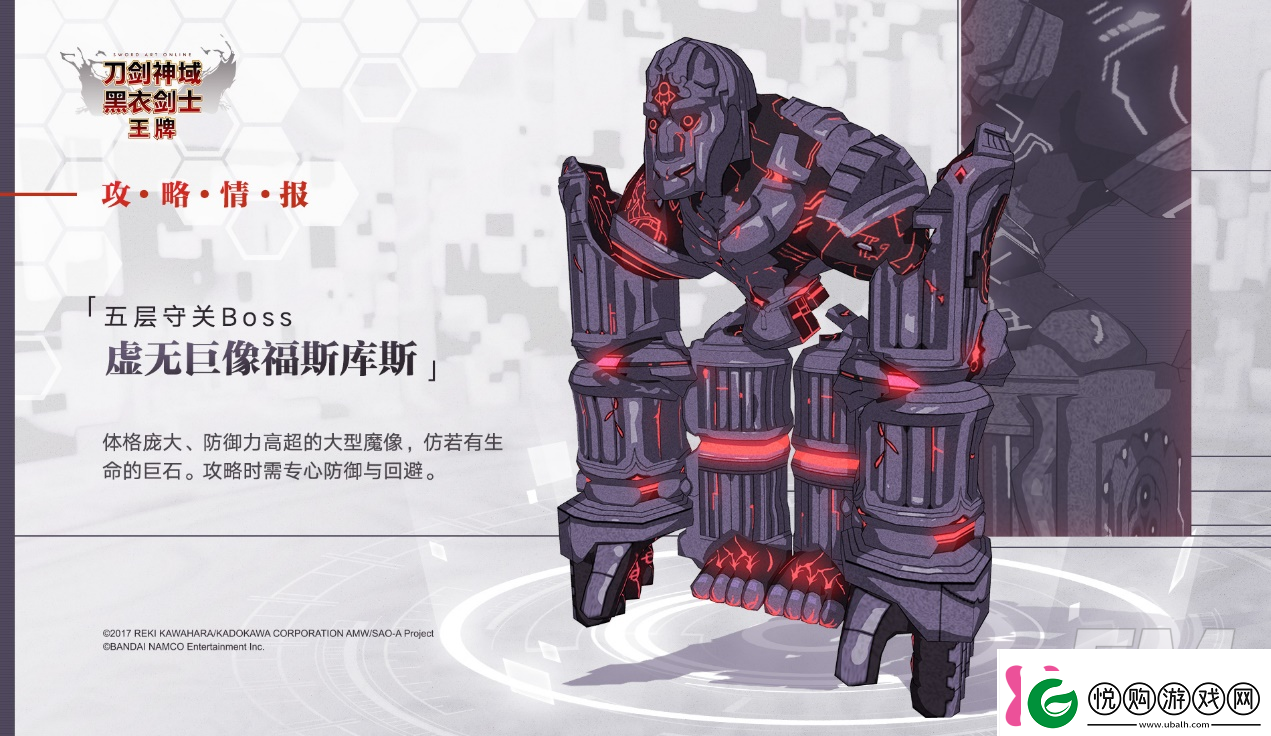 刀剑神域第五层BOSS如何通关虚无巨像通关指南