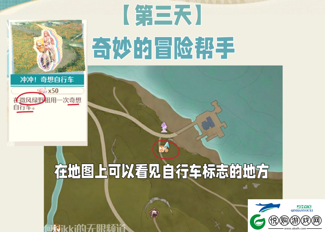 无限暖暖冲冲奇想自行车怎么玩