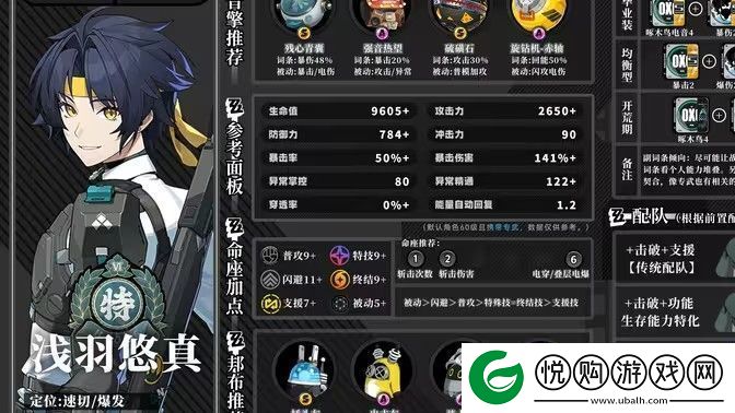 绝区零浅羽悠真攻略-浅羽悠真怎么培养
