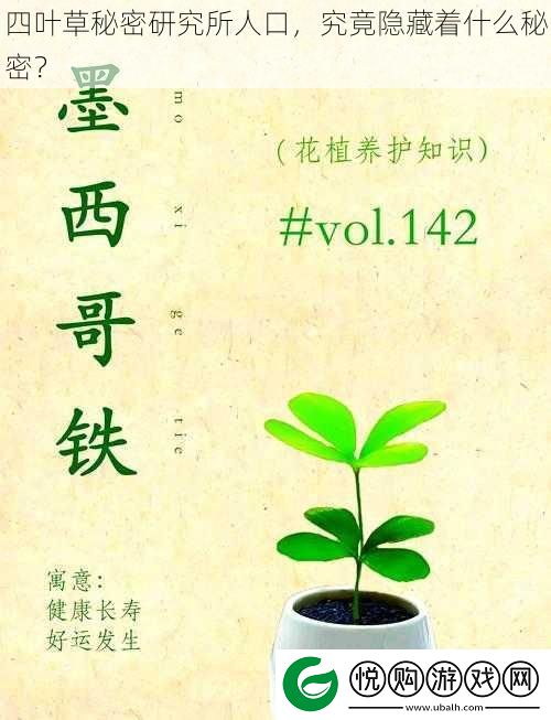 四叶草秘密研究所人口